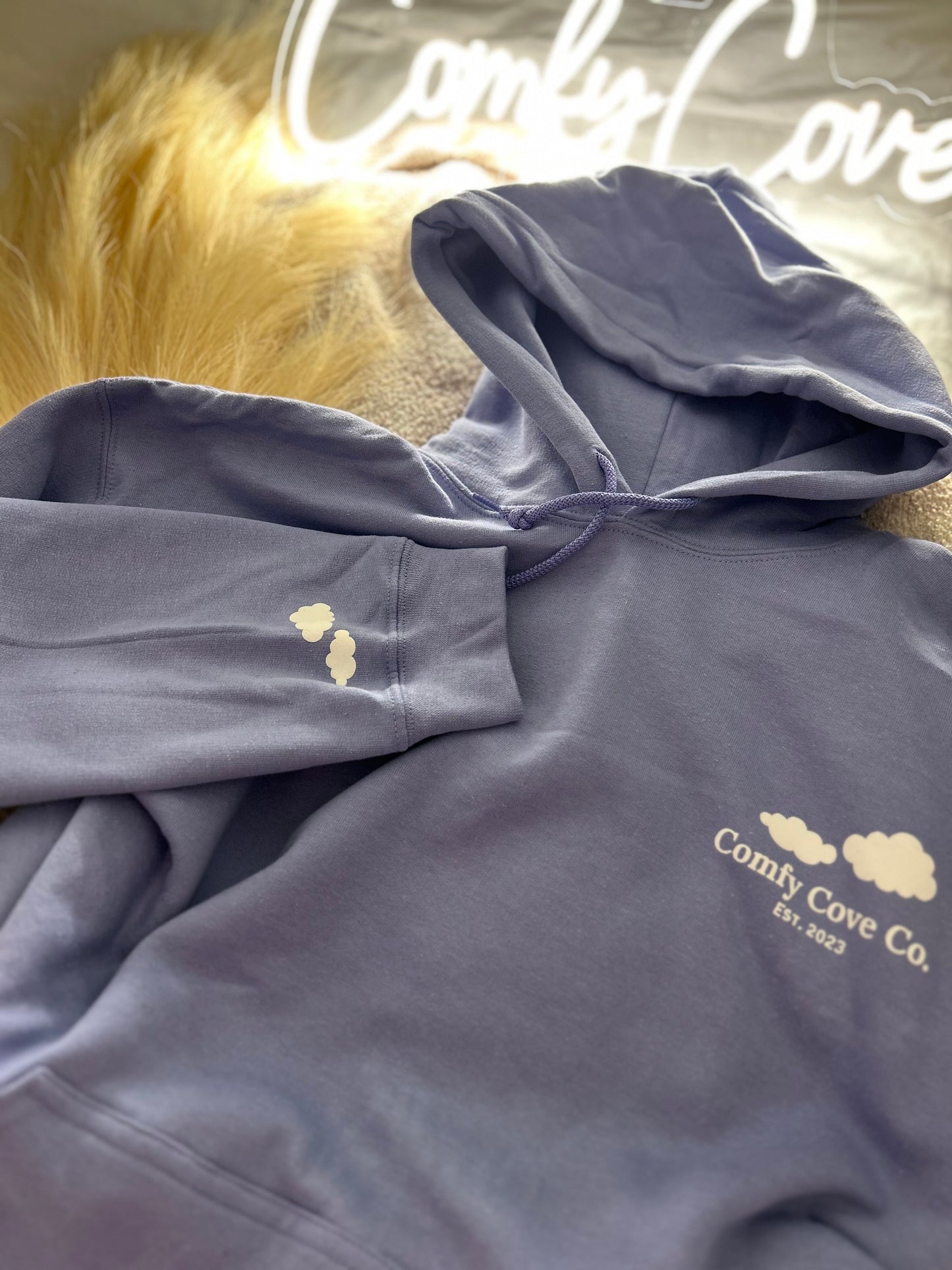 Periwinkle Comfy Cove Co. Hoodie